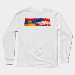 American Armenian Flag Long Sleeve T-Shirt